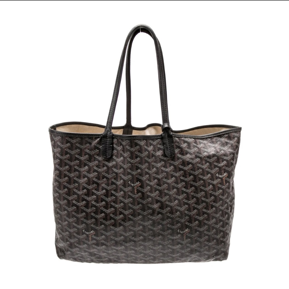 Goyard St. Louis PM Tote in Black and Brown